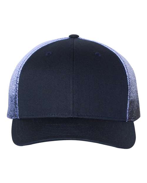 Load image into Gallery viewer, Richardson 112PM Printed Mesh Trucker Cap - Navy/ Navy to White Fade