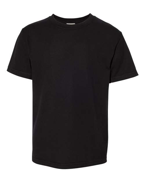 Load image into Gallery viewer, Youth Garment-Dyed T-Shirt - Black