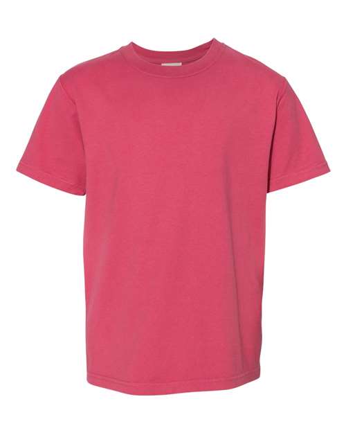 Load image into Gallery viewer, Youth Garment-Dyed T-Shirt - Crimson Fall