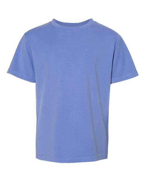 Load image into Gallery viewer, Youth Garment-Dyed T-Shirt - Deep Forte Blue