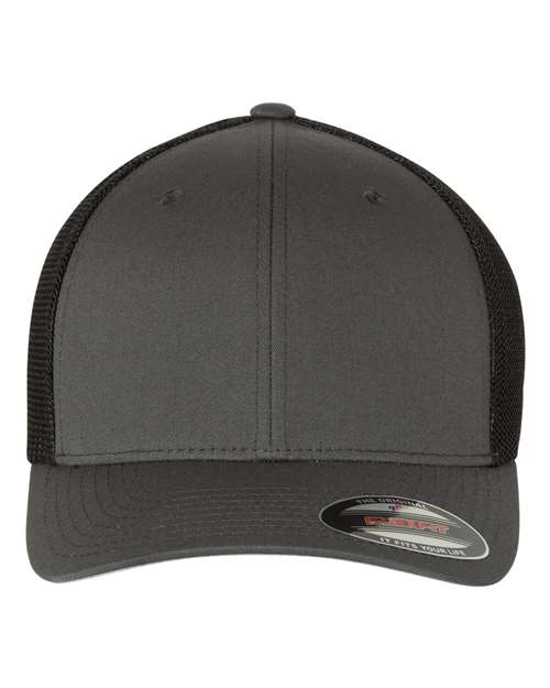 Load image into Gallery viewer, Flexfit 6511 Trucker Cap - Charcoal/ Black