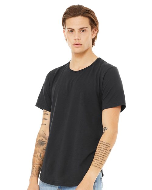 Load image into Gallery viewer, Men's Jersey Curved Hem Tee — blank t-shirt for DTF printing