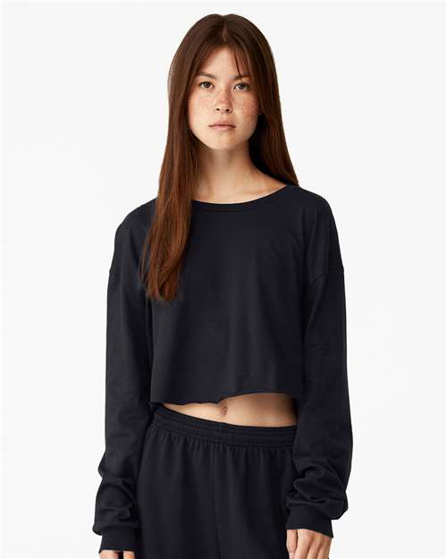 Load image into Gallery viewer, Women's FWD Fashion Crop Long Sleeve Tee — product photo 2