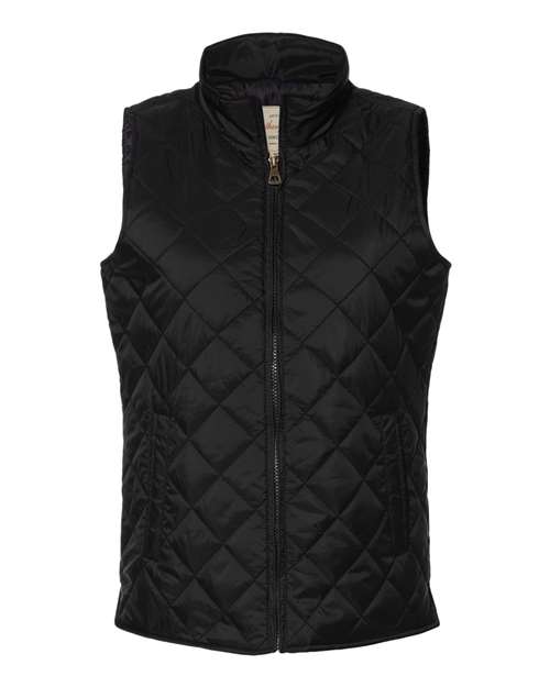 Load image into Gallery viewer, Weatherproof W207359 Women's Vintage Diamond Quilted Vest - Black