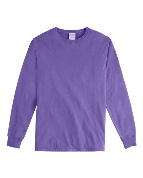 Load image into Gallery viewer, Unisex Garment-Dyed Long Sleeve T-Shirt - Lavender