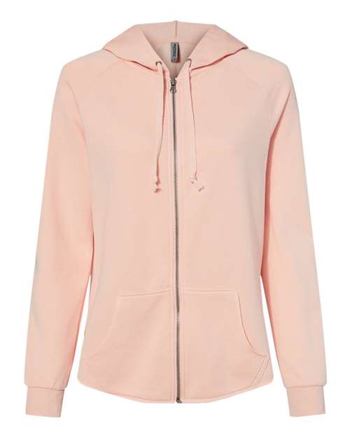 Load image into Gallery viewer, Women's California Wave Wash Full-Zip Hooded Sweatshirt - Blush