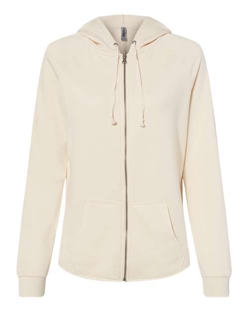 Load image into Gallery viewer, Women's California Wave Wash Full-Zip Hooded Sweatshirt - Bone