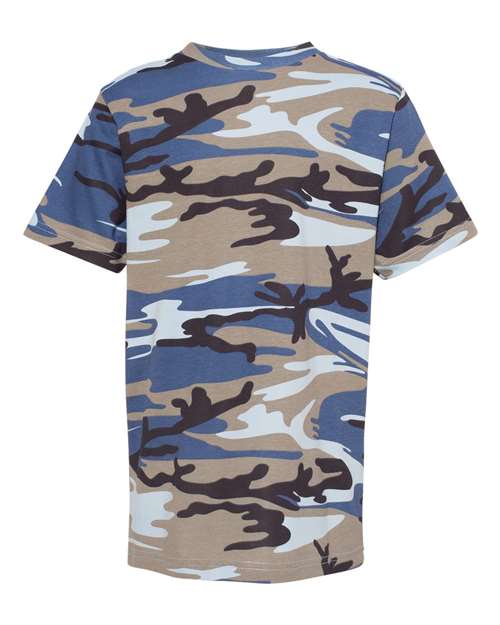 Load image into Gallery viewer, Youth Camouflage T-Shirt - Blue Woodland