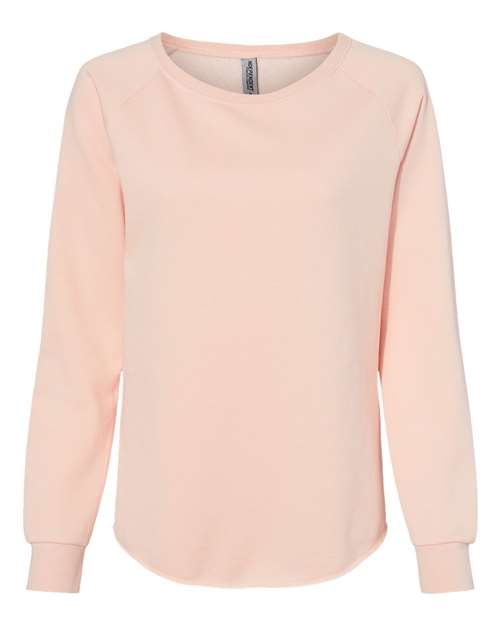 Load image into Gallery viewer, Women's California Wave Wash Crewneck Sweatshirt - Blush