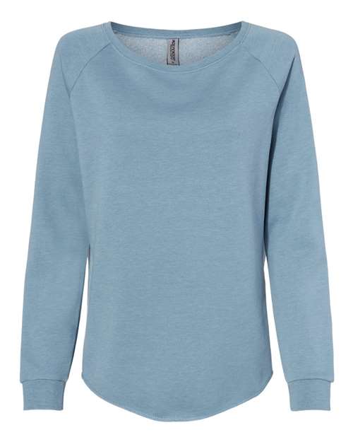 Load image into Gallery viewer, Women's California Wave Wash Crewneck Sweatshirt - Misty Blue