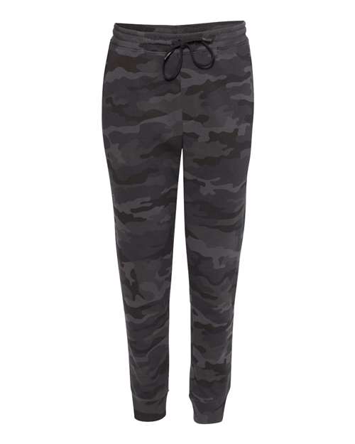 Load image into Gallery viewer, Independent Trading Co. IND20PNT Men's Midweight Fleece Sweatpants - Black Camo