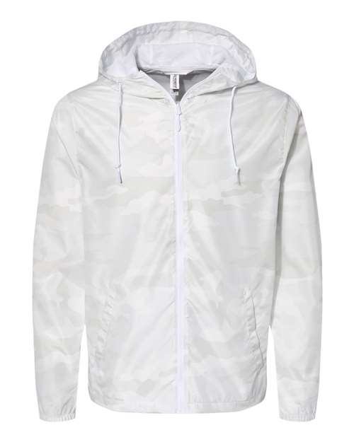Load image into Gallery viewer, Independent Trading Co. EXP54LWZ Men's Lightweight Windbreaker Full-Zip Jacket - White Camo