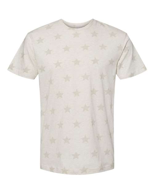 Load image into Gallery viewer, Unisex Star Print Tee - Natural Heather Star
