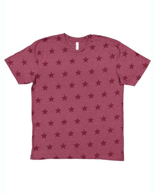 Load image into Gallery viewer, Unisex Star Print Tee - Burgundy Star