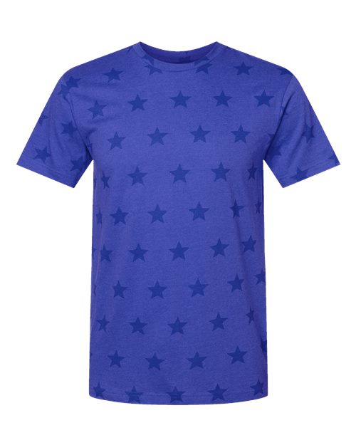 Load image into Gallery viewer, Unisex Star Print Tee - Royal Star