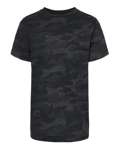 Load image into Gallery viewer, LAT 6101 Youth Fine Jersey Tee - Storm Camo