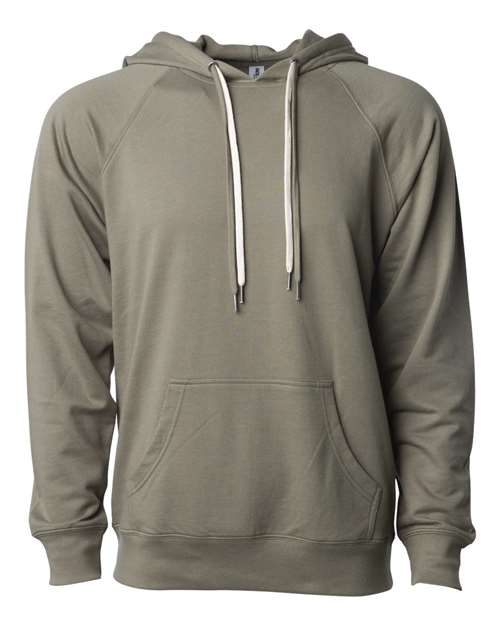 Load image into Gallery viewer, Unisex Icon Lightweight Loopback Terry Hooded Sweatshirt - Olive