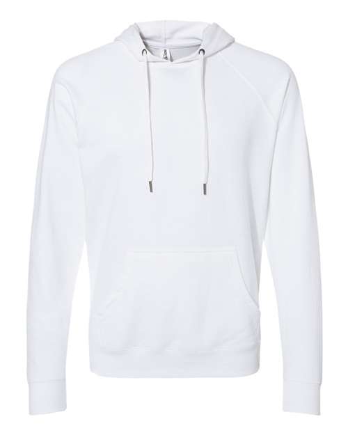 Load image into Gallery viewer, Unisex Icon Lightweight Loopback Terry Hooded Sweatshirt - White