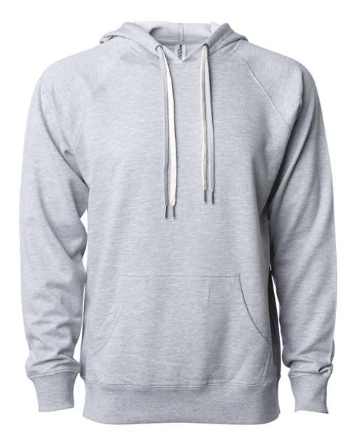 Load image into Gallery viewer, Unisex Icon Lightweight Loopback Terry Hooded Sweatshirt - Athletic Heather