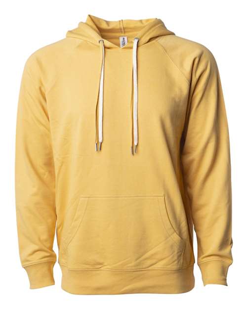 Load image into Gallery viewer, Unisex Icon Lightweight Loopback Terry Hooded Sweatshirt - Harvest Gold