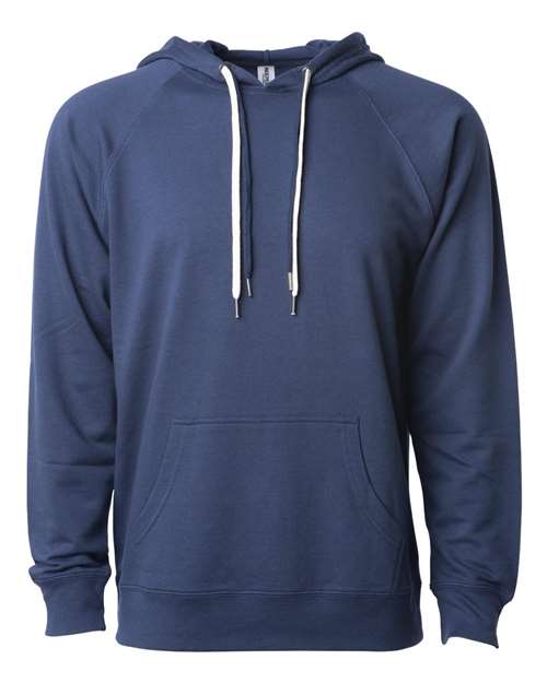 Load image into Gallery viewer, Unisex Icon Lightweight Loopback Terry Hooded Sweatshirt - Indigo