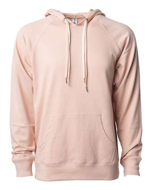 Load image into Gallery viewer, Unisex Icon Lightweight Loopback Terry Hooded Sweatshirt - Rose