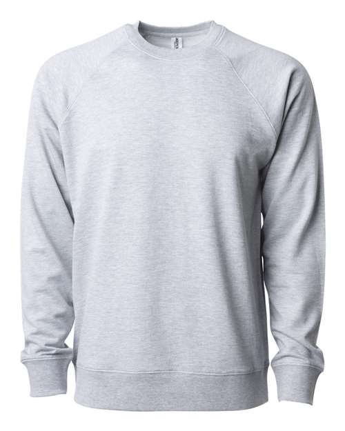 Load image into Gallery viewer, Unisex Icon Lightweight Loopback Terry Crewneck Sweatshirt - Athletic Heather