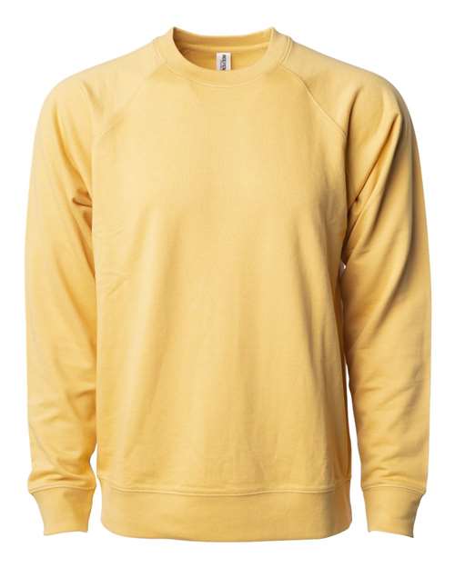Load image into Gallery viewer, Unisex Icon Lightweight Loopback Terry Crewneck Sweatshirt - Harvest Gold