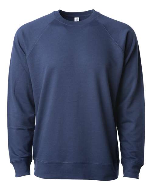 Load image into Gallery viewer, Unisex Icon Lightweight Loopback Terry Crewneck Sweatshirt - Indigo