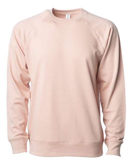 Load image into Gallery viewer, Unisex Icon Lightweight Loopback Terry Crewneck Sweatshirt - Rose