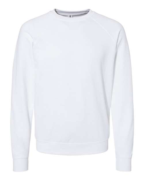 Load image into Gallery viewer, Unisex Icon Lightweight Loopback Terry Crewneck Sweatshirt - White