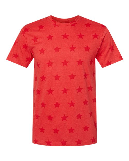 Load image into Gallery viewer, Unisex Star Print Tee - Red Star