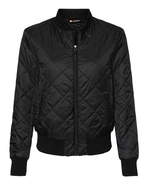 Load image into Gallery viewer, Weatherproof W21752 Women's HeatLast™ Quilted Packable Bomber - Black