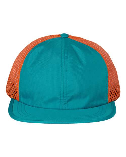 Load image into Gallery viewer, Richardson 935 Rogue Wide Set Mesh Cap - Teal/ Orange