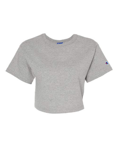 Load image into Gallery viewer, Women's Heritage Jersey Crop T-Shirt - Oxford Grey