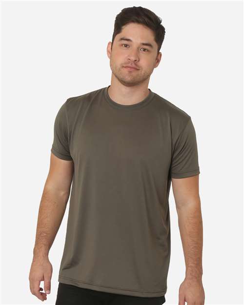 Load image into Gallery viewer, Unisex USA-Made Performance T-Shirt - Military Green