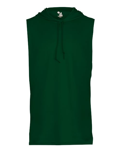 Load image into Gallery viewer, Badger 4108 Men's B-Core Hooded Sleeveless T-Shirt - Forest