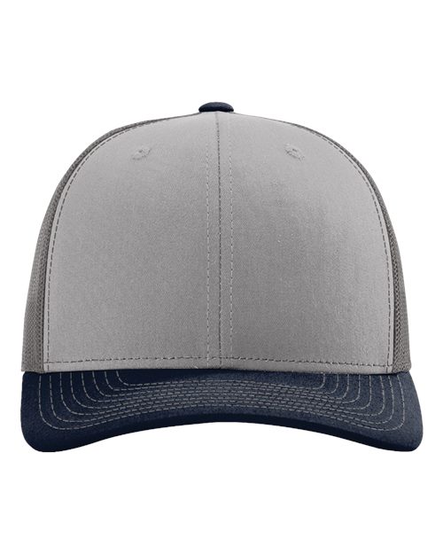 Load image into Gallery viewer, Richardson 112 Snapback Trucker Cap - Grey/ Charcoal/ Navy
