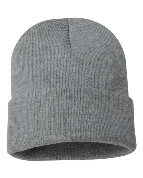 Load image into Gallery viewer, Sportsman SP12 12" Solid Cuffed Beanie - Dark Heather Grey