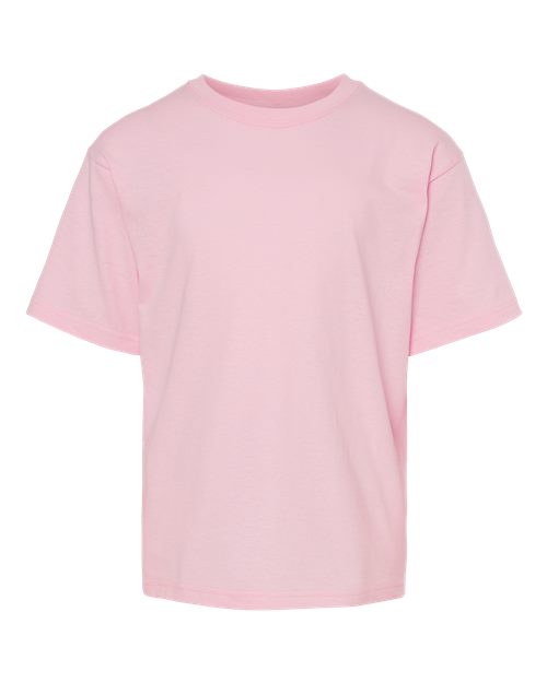 Load image into Gallery viewer, M&O 4850 Youth Gold Soft Touch T-Shirt - Light Pink