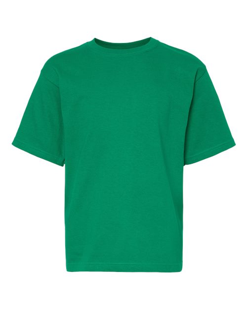 Load image into Gallery viewer, M&O 4850 Youth Gold Soft Touch T-Shirt - Fine Kelly Green