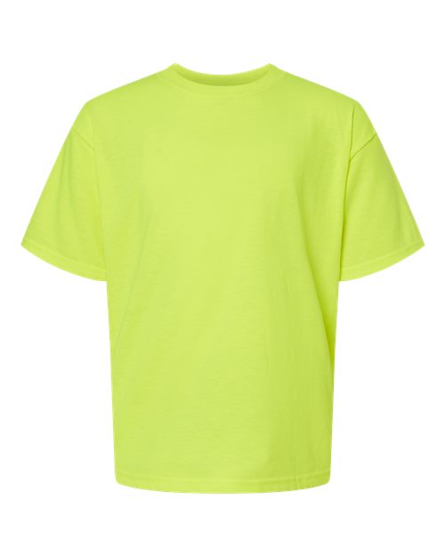Load image into Gallery viewer, M&O 4850 Youth Gold Soft Touch T-Shirt - Safety Green