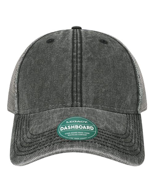 Load image into Gallery viewer, LEGACY DTA Dashboard Trucker Cap - Black/ Grey