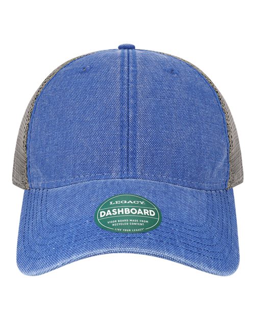 Load image into Gallery viewer, LEGACY DTA Dashboard Trucker Cap - Royal/ Grey