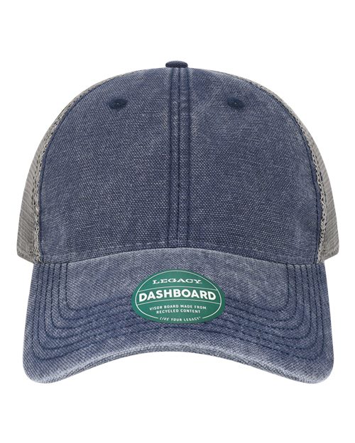 Load image into Gallery viewer, LEGACY DTA Dashboard Trucker Cap - Navy/ Grey