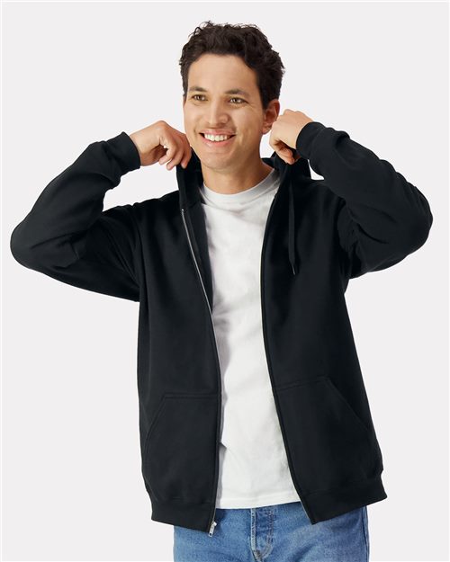 Load image into Gallery viewer, Unisex Softstyle® Full-Zip Hooded Sweatshirt — blank sweatshirt for DTF printing