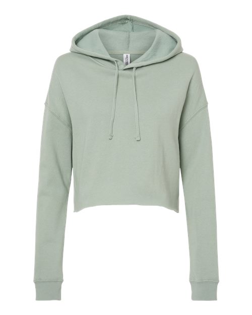 Load image into Gallery viewer, Women’s Lightweight Crop Hooded Sweatshirt - Sage