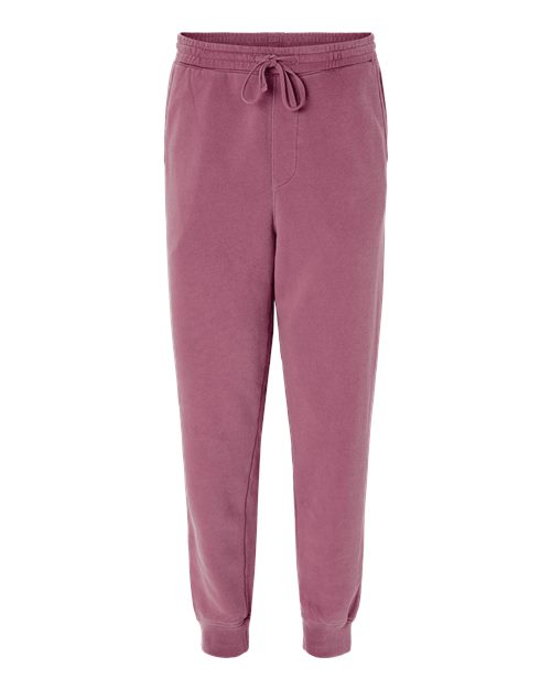 Load image into Gallery viewer, Independent Trading Co. PRM50PTPD Unisex Pigment-Dyed Fleece Sweatpants - Pigment Maroon