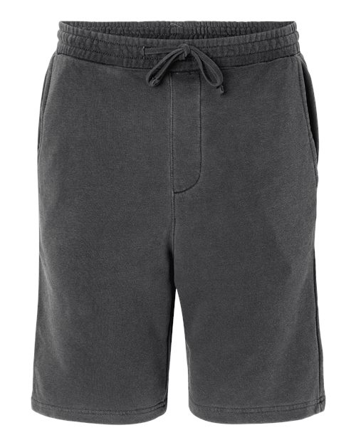 Load image into Gallery viewer, Independent Trading Co. PRM50STPD Unisex Pigment-Dyed Fleece Shorts - Pigment Black