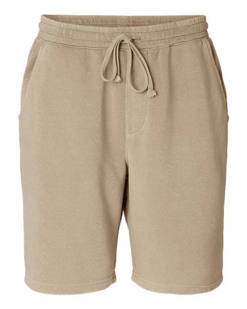 Load image into Gallery viewer, Independent Trading Co. PRM50STPD Unisex Pigment-Dyed Fleece Shorts - Pigment Sandstone